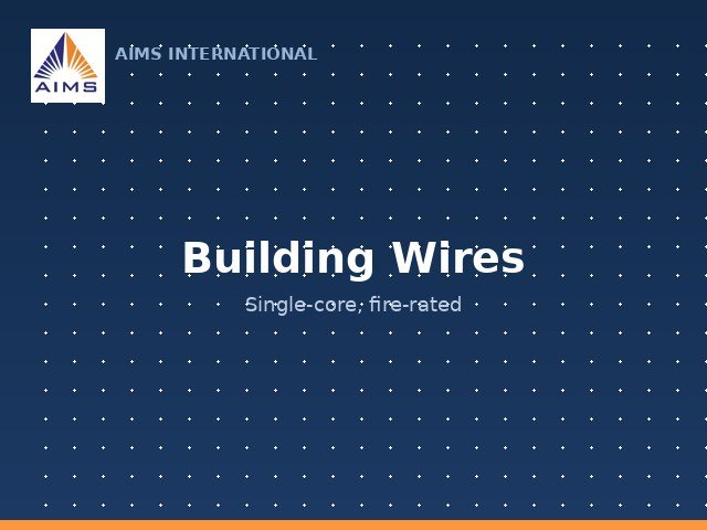 Building Wires