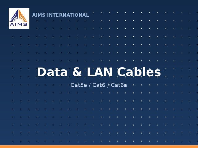 Data & LAN Cables