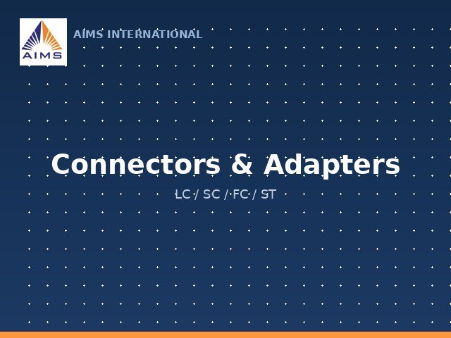 Connectors & Adapters