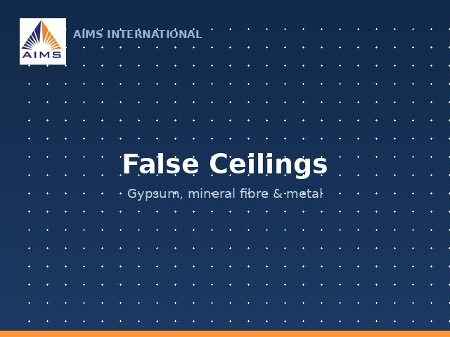 False Ceilings