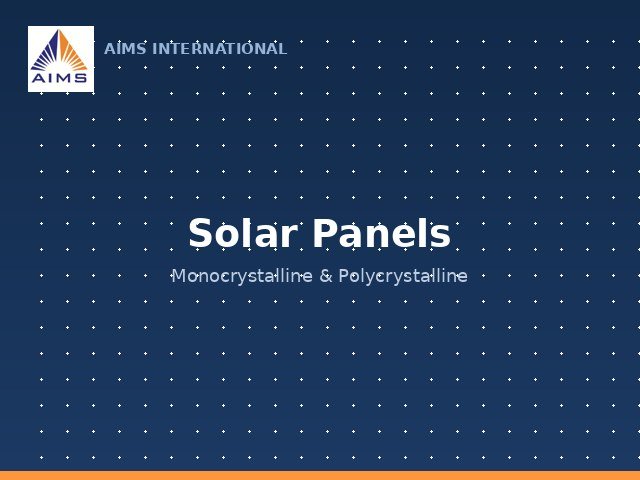Solar Panels